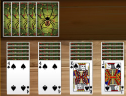 Xogo Spider Solitaire en liña.