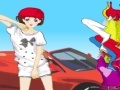 Xogo Active Girl Besides Car