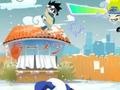Xogo Naruto playing snowballs