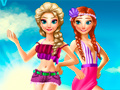 Xogo Elsa And Anna Summer Vacation