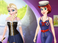 Xogo Ariel And Elsa Career Dress Up