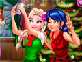 Xogo Ladybug And Elsa Xmas Selfie