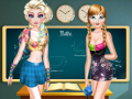 Xogo Elsa And Anna Highschool Fashion