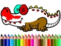 Xogo Back To School: Aligator Coloring