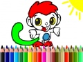 Xogo Back To School: Monkey Coloring