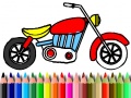 Xogo Back To School: Motorbike Coloring