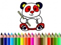 Xogo Back To School: Panda Coloring