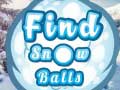 Xogo Find Snow Balls