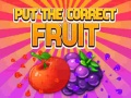 Xogo Put The Correct Fruit