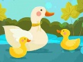 Xogo Mother Duck and Ducklings Jigsaw
