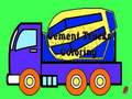 Xogo Cement Trucks Coloring