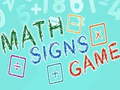 Xogo Math Signs Game