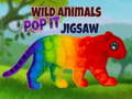 Xogo Wild Animals Pop It Jigsaw