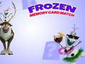 Xogo Frozen Memory Card Match