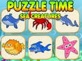 Xogo Puzzle Time Sea Creatures