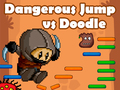 Xogo Dangerous Jump vs Doodle Jump