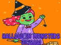 Xogo Halloween Monsters Jigsaw