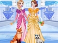 Xogo Elsa & Anna's Icy Dress Up