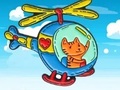 Xogo Coloring Book: Cat Driving Helicopter
