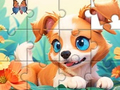 Xogo Jigsaw Puzzle: Dog And Garden