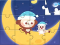 Xogo Jigsaw Puzzle: Monkey With Moon