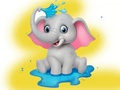 Xogo Coloring Book: Elephant Spraying Water