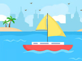 Xogo Coloring Book: Boat On Sea