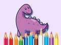 Xogo Coloring Book: Dinosaur With Flowers