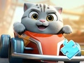 Xogo Jigsaw Puzzle: Cat Racing Driver