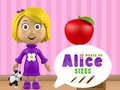 Xogo World of Alice Sizes
