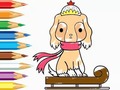 Xogo Coloring Book: Dog-Riding-Sled