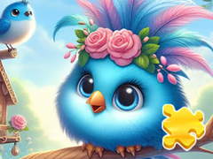 Xogo Jigsaw Puzzle: Cute Blue Bird