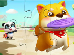 Xogo Jigsaw Puzzle: Little Panda Play With Pet