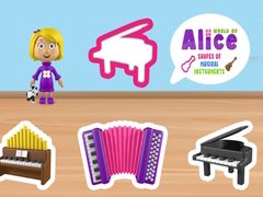 Xogo World of Alice Shapes of Musical Instruments