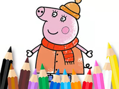 Xogo Coloring Book: Mommy Pig Winter