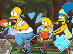 Xogo Jigsaw Puzzle: Simpson Family Riding
