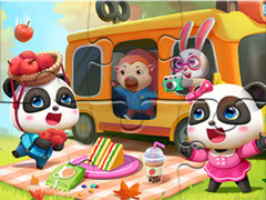 Xogo Jigsaw Puzzle: Little Panda Picnic