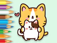 Xogo Coloring Book: Hugging Cat