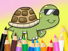 Xogo Coloring Book: Sunglasses Turtle