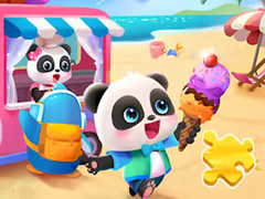 Xogo Jigsaw Puzzle: Baby Panda Ice Cream Car