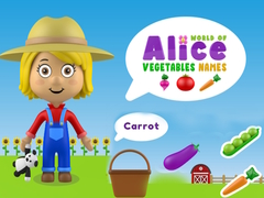 Xogo World of Alice Vegetables Names