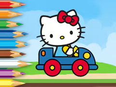 Xogo Coloring Book: Hello Kitty Driving Car