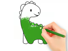 Xogo Coloring Book: Lovely Baby Dinosaur