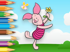 Xogo Coloring Book: Piglet Holds Toy Windmill