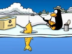 Xogo Club Penguin: Ice Fishing