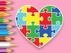 Xogo Coloring Book: Heart Jigsaw