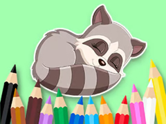 Xogo Coloring Book: Baby Raccoon