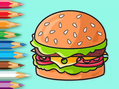Xogo Coloring Book: Delicious Hamburger