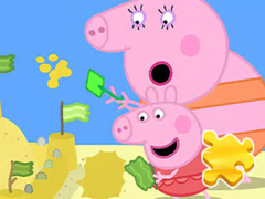 Xogo Jigsaw Puzzle: Peppa Pig Making Sand