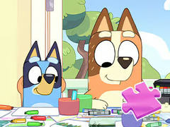 Xogo Jigsaw Puzzle: Bluey Family Coloring Day